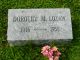 Dorothy M. Clark Lozaw Headstone
