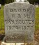 Mamie Van Houten Headstone