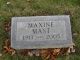 Maxine Shrubb Mast Headstone