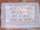 Lucy Lucetta Brown McCombs Headstone
