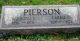 Raymond F. Pierson and Carrie Norman Headstone