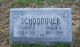 Clarence Schoonover and Bessie J. Sliker Headstone