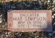 Mae Slosson Simpson Headstone