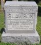 Orville Slawson and Adelia Whipple Headstone