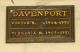 Victor Seymour Davenport Headstone