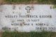 Wesley Frederick Kidder Headstone 